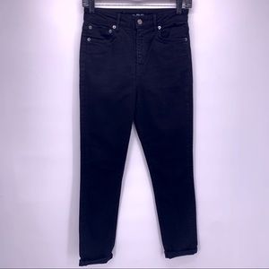 Kill City High Rise Slim Fit Black Jeans Size 25